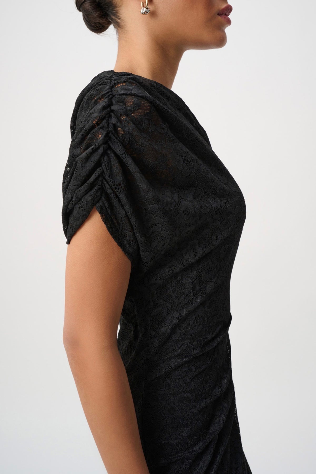 Joseph Ribkoff Lace Off-Shoulder Sheath Dress 264200