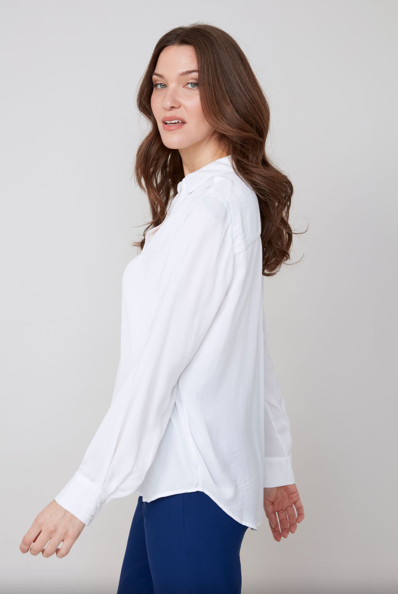 Renuar V-Neck Blouse Crème