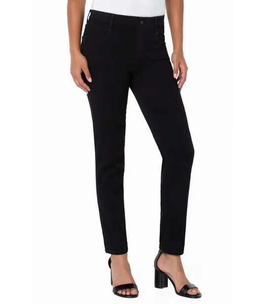 Liverpool Gia Glider Slim Pants Black