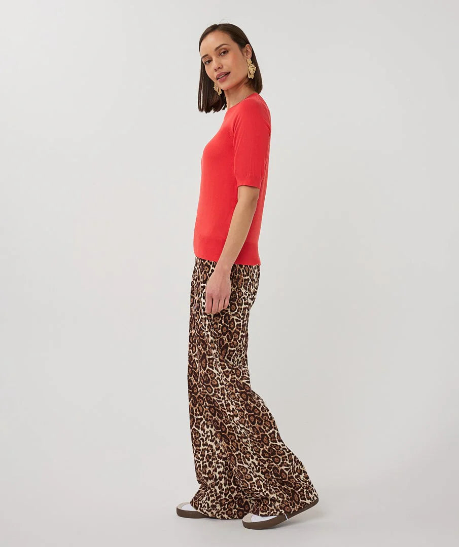 Esqualo Leopard Print Jeans