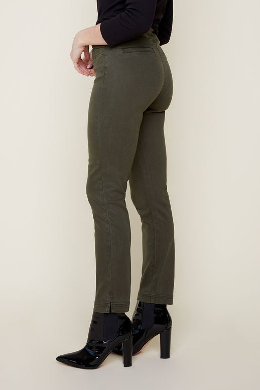 Renuar Pull On Straight Pants Chive