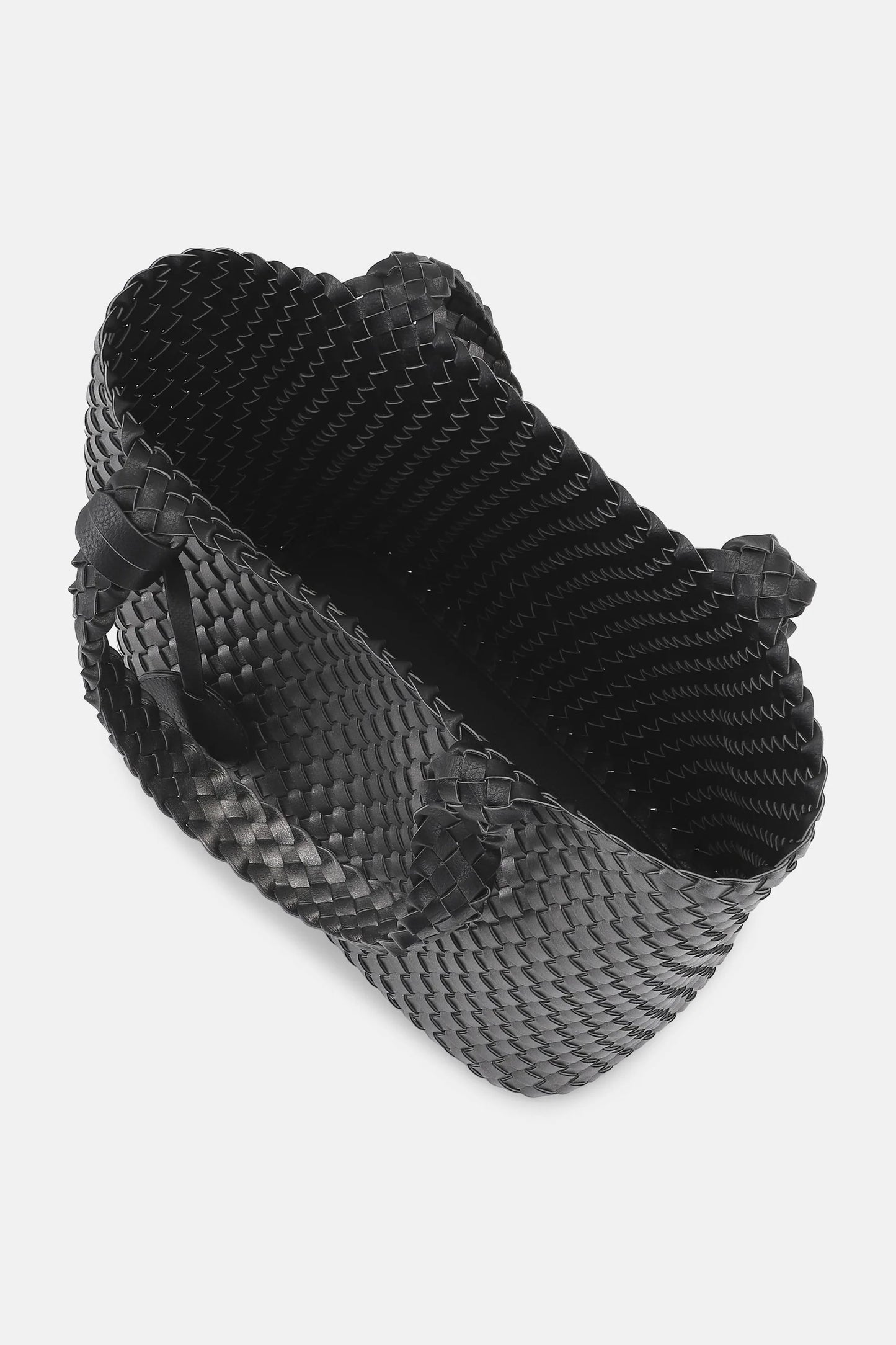 Tote Bag Braided - Black Gun metal