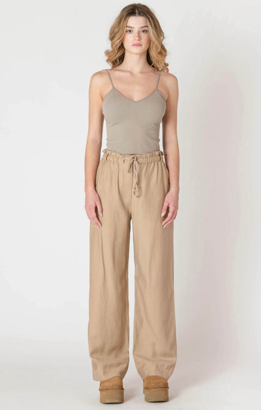 Room 34 Wide Leg Flowy Pants Safari