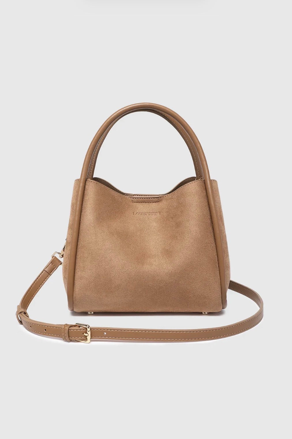 Louenhide Steffie Suede Mini Tote Bag Honey