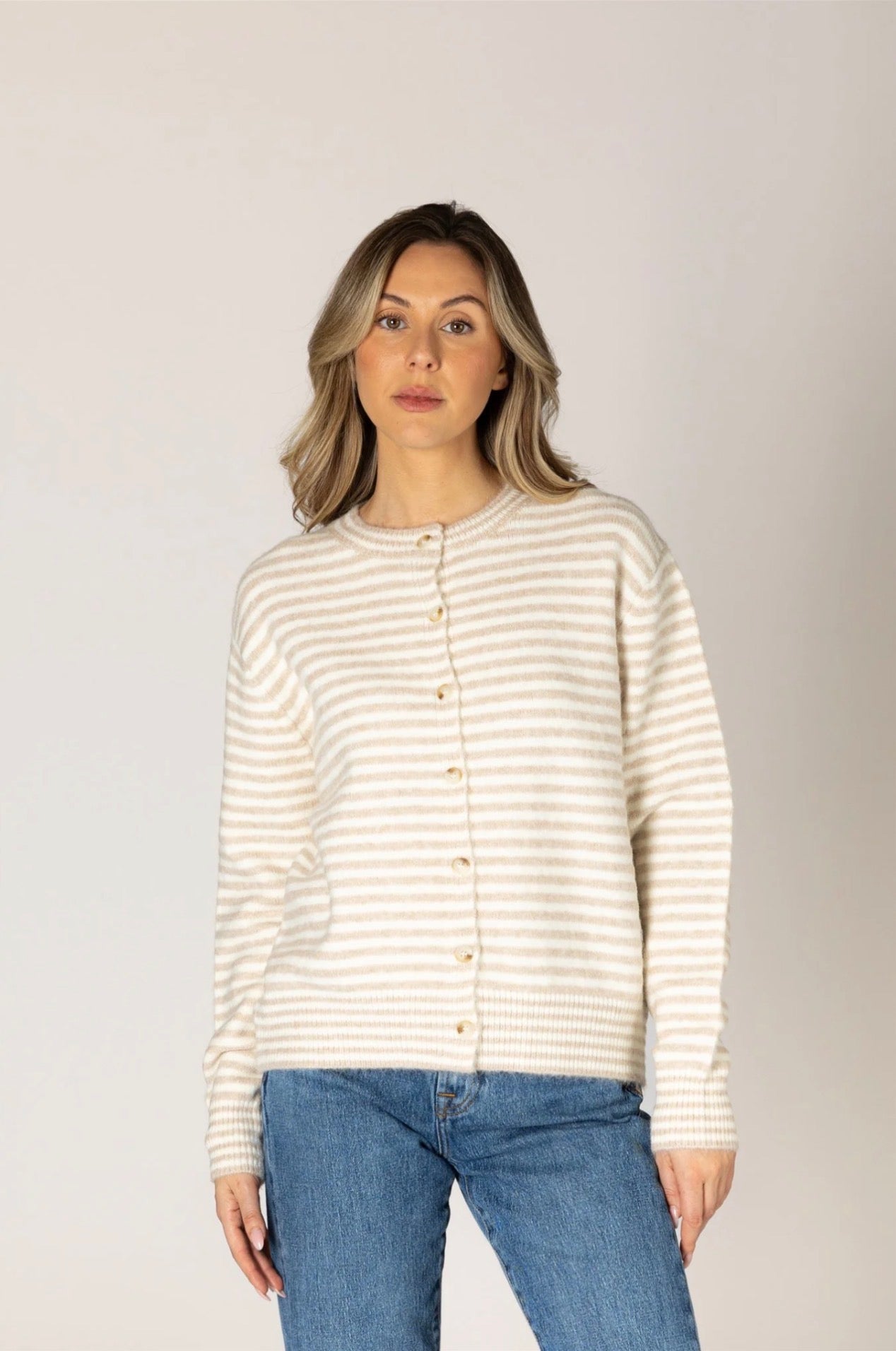 Lyla & Luxe Avril Striped Cardigan
