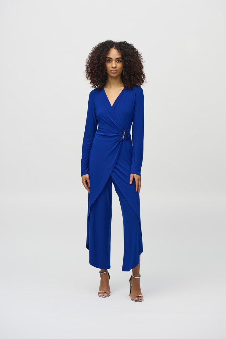 Silky Knit Wrap Culotte 244155Jumpsuit