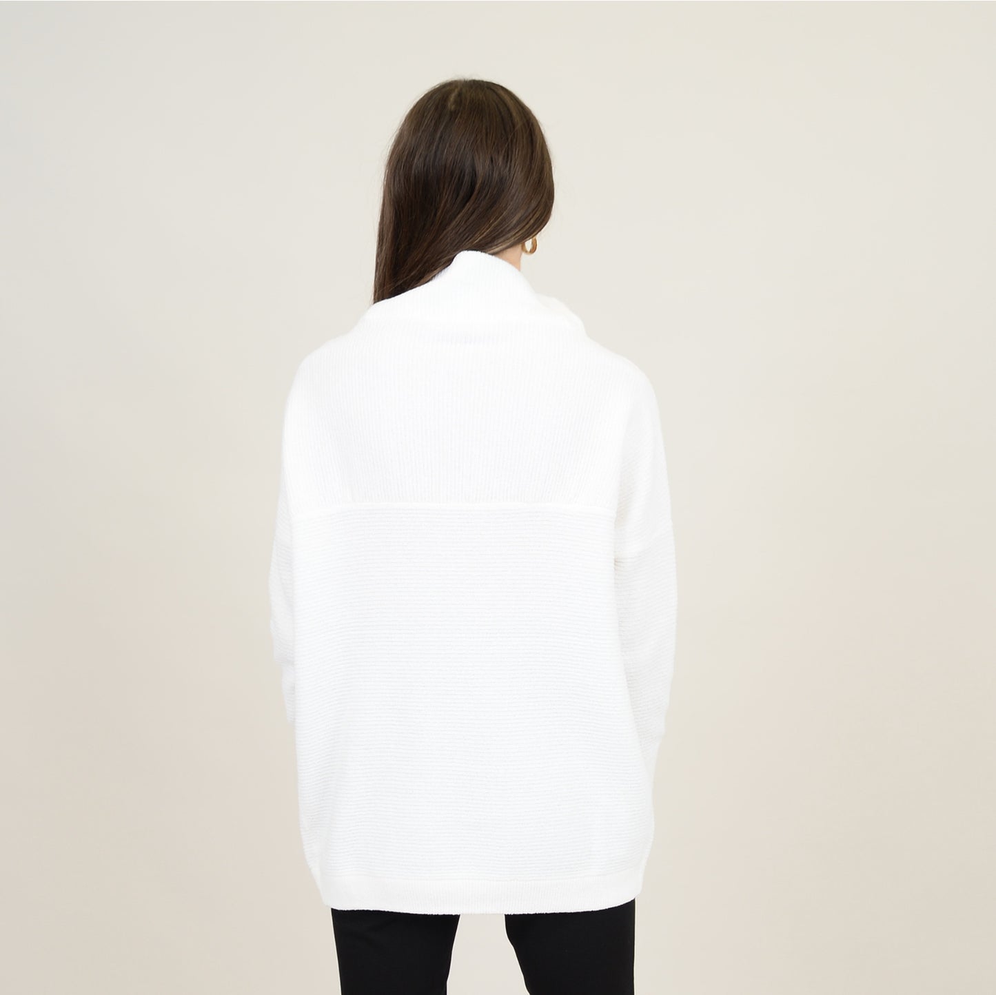 RD Style Nancy Mockneck Sweater White