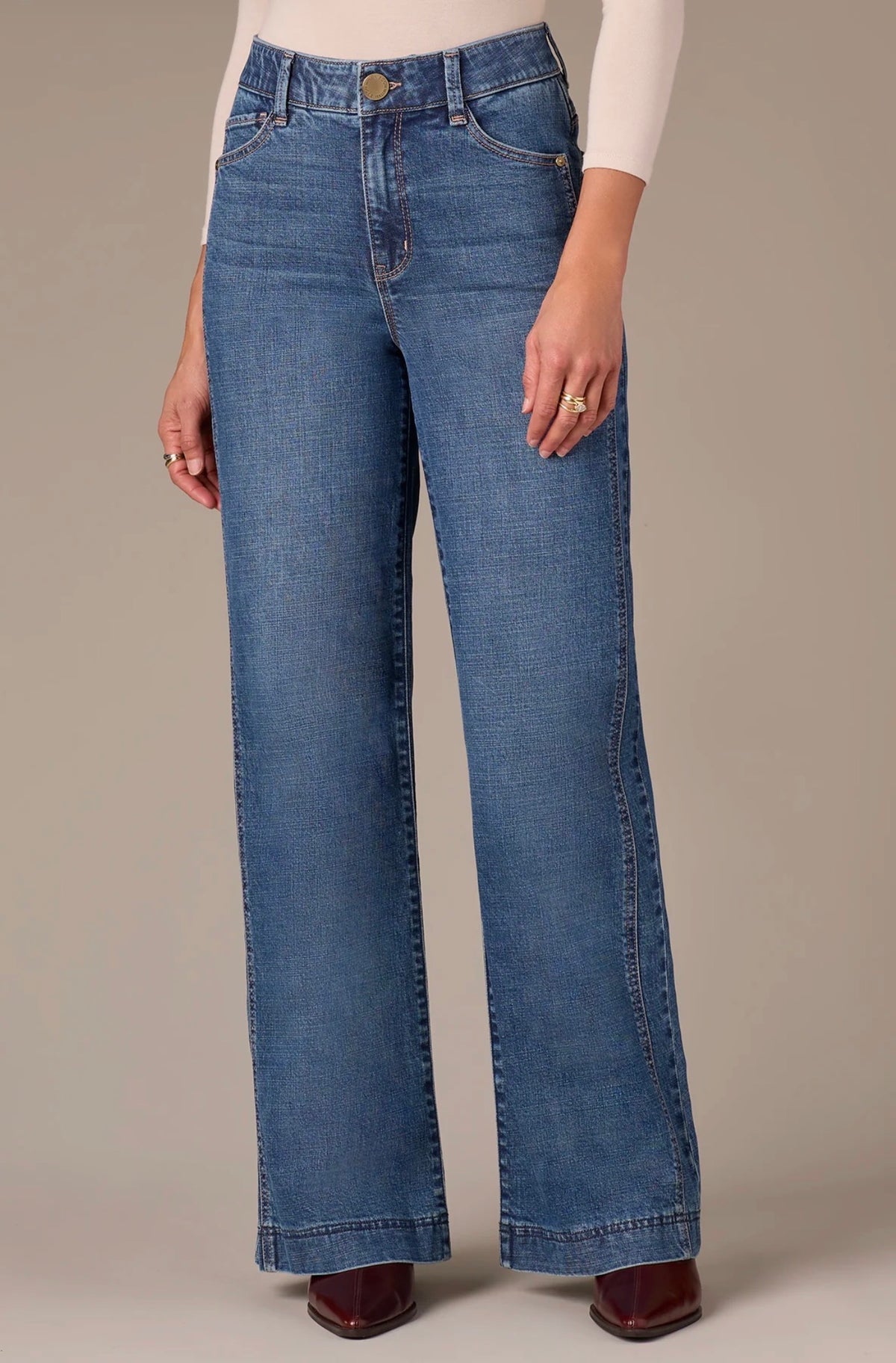 Wit & Wisdom Gracie Skyrise Wide Leg Jeans