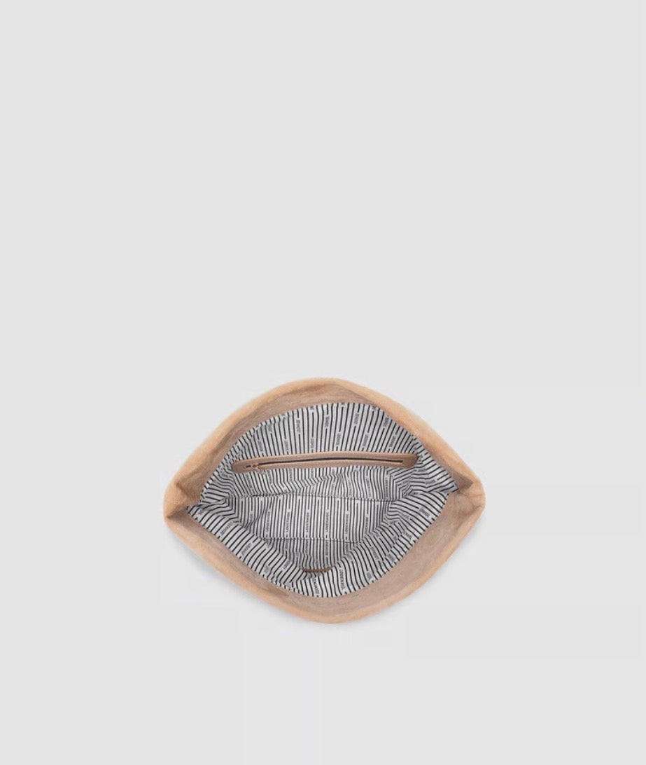 Louenhide Luka Suede Clutch Crossbody Bag Blonde