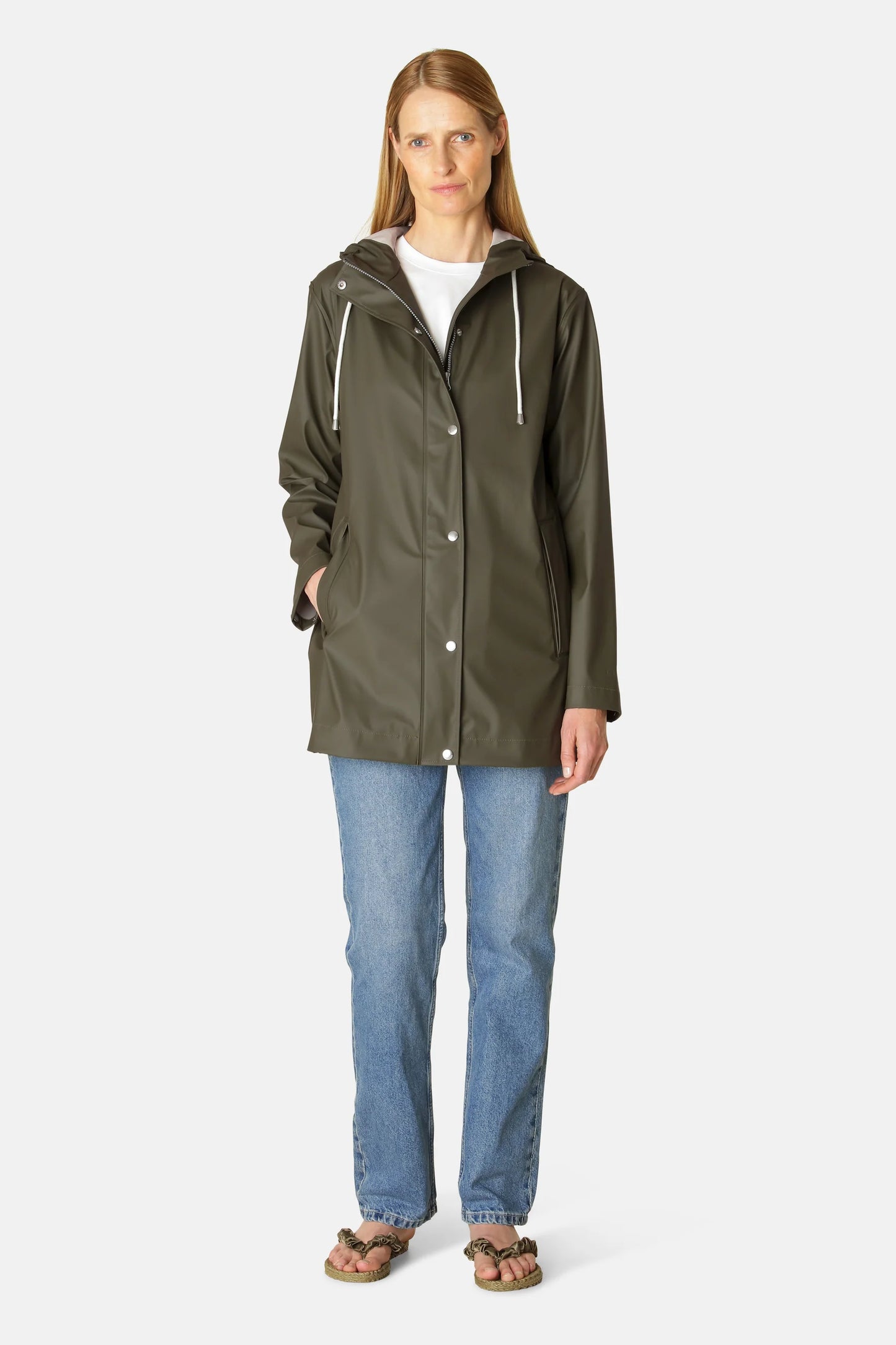 Ilse Jacobsen Rain Jacket Army Green