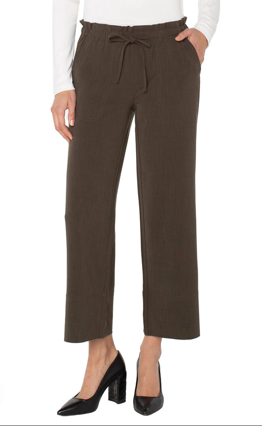 Liverpool Pull On Ankle Pants Black Olive