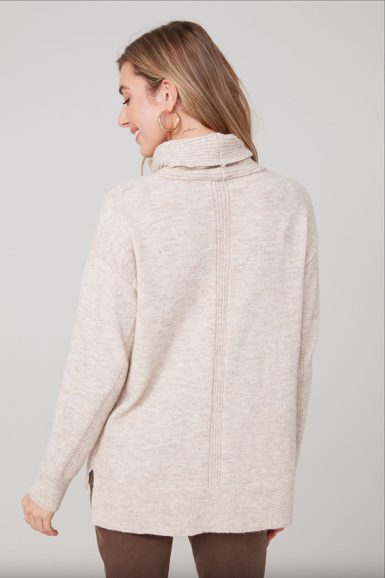Renuar Overwized Turtleneck Sweater Oatmeal