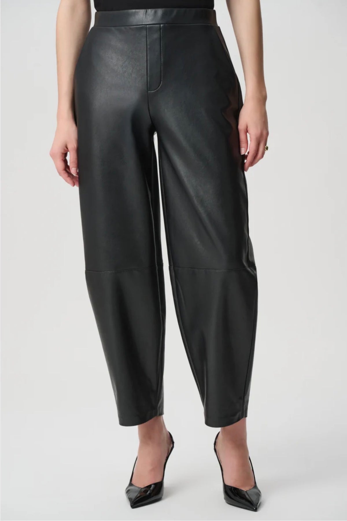 Joseph Ribkoff Edit 57 Leatherette Barrel Leg Pants