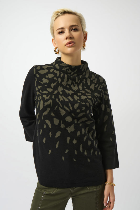 Jacquard Animal Print Sweater
253912