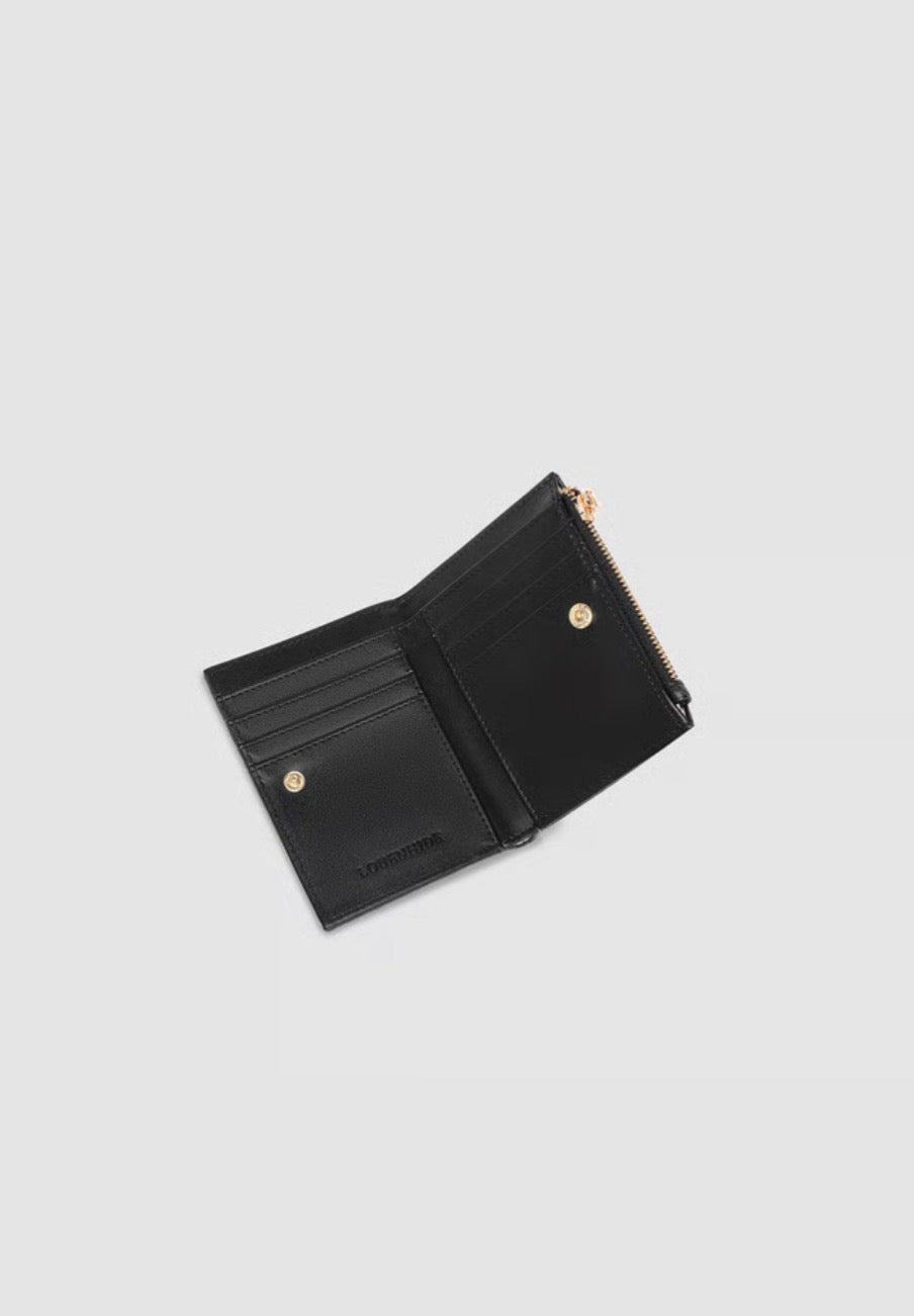 Louenhide Lily Woven Wallet Black
