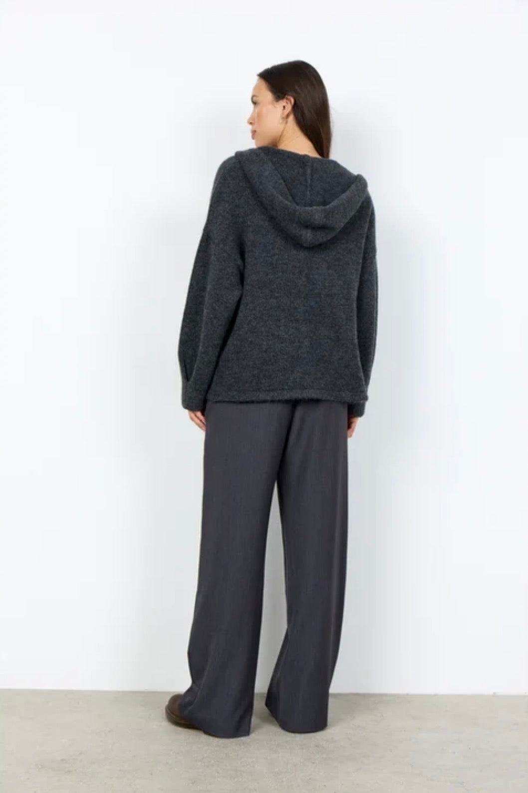Soya Concept Herla Hooded Cardigan Grey