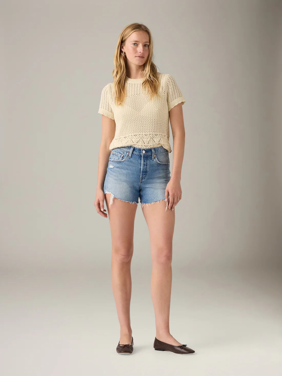 Levi’s 501 Curve Shorts Med Blue