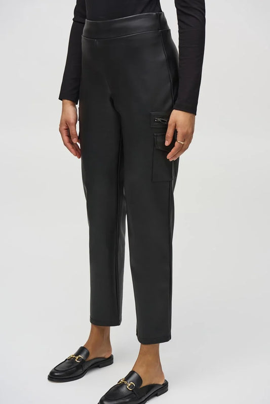 Joseph Ribkoff Leatherette Slim Fit Pull-On Pants 244939