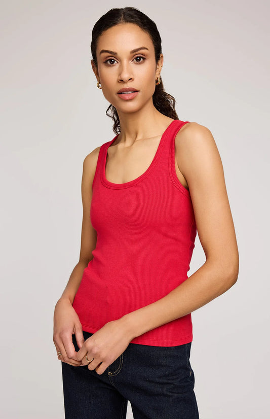 Gentle Fawn Jolie Ribbed Tank Red