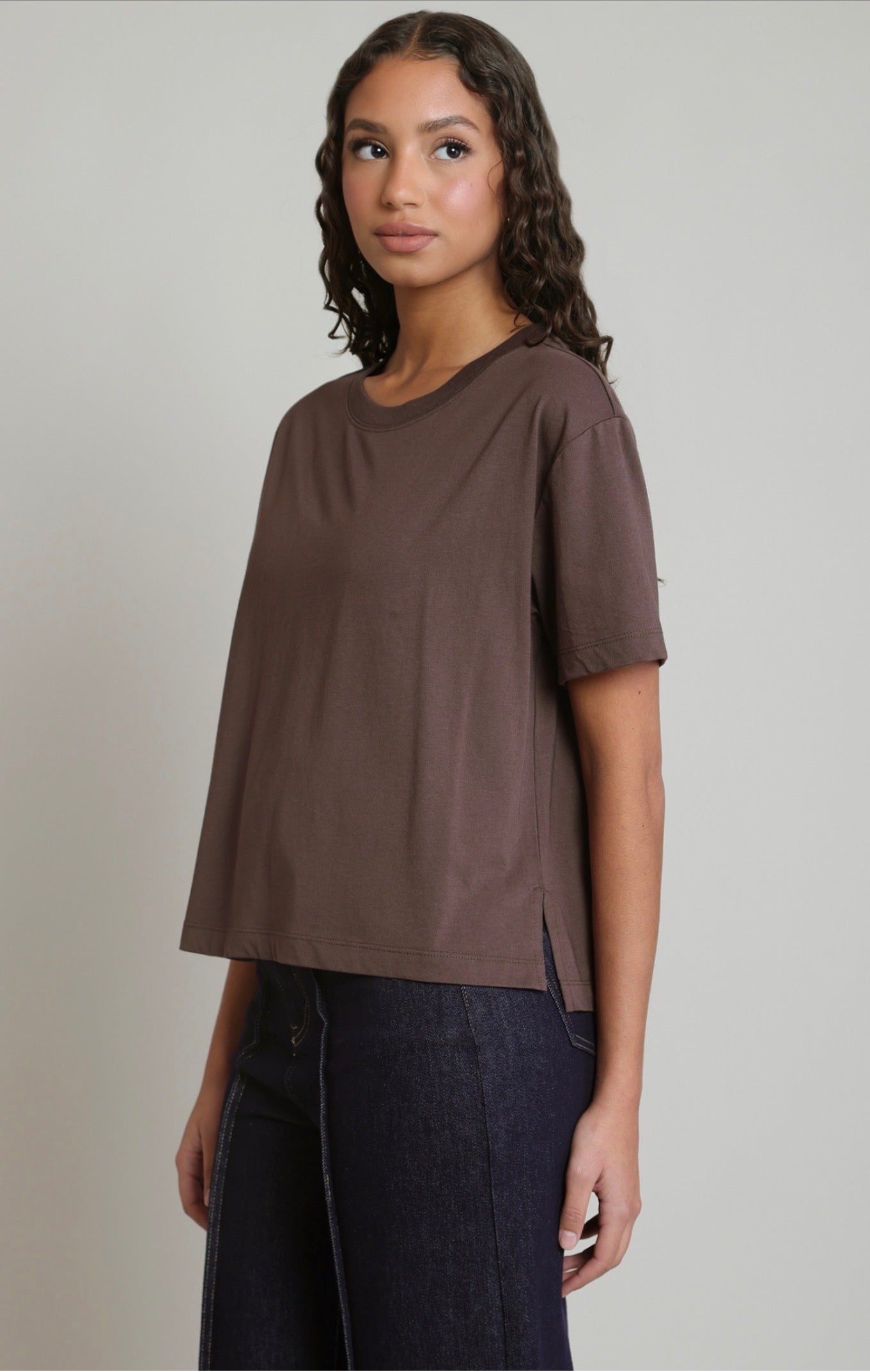 Dex Essential Tee Brown