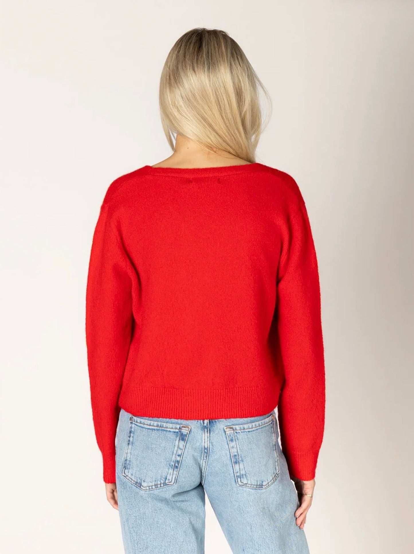 Lyla & Luxe Kailie Cardigan Scarlet