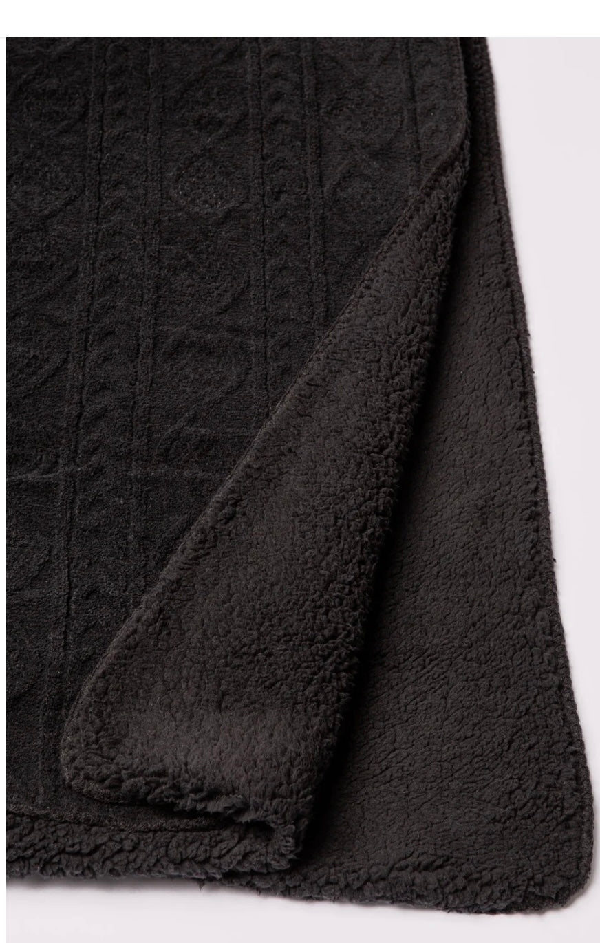 Cozy Plush Blanket Black