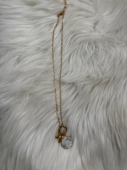 Merx White Stone Necklace