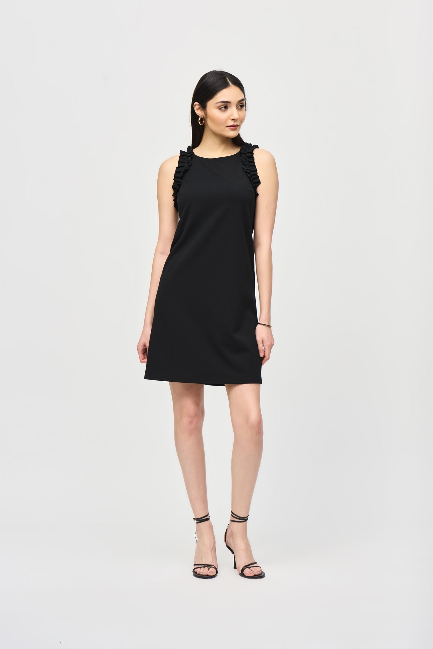 Scuba Crepe Sleeveless Straight Dress
242115