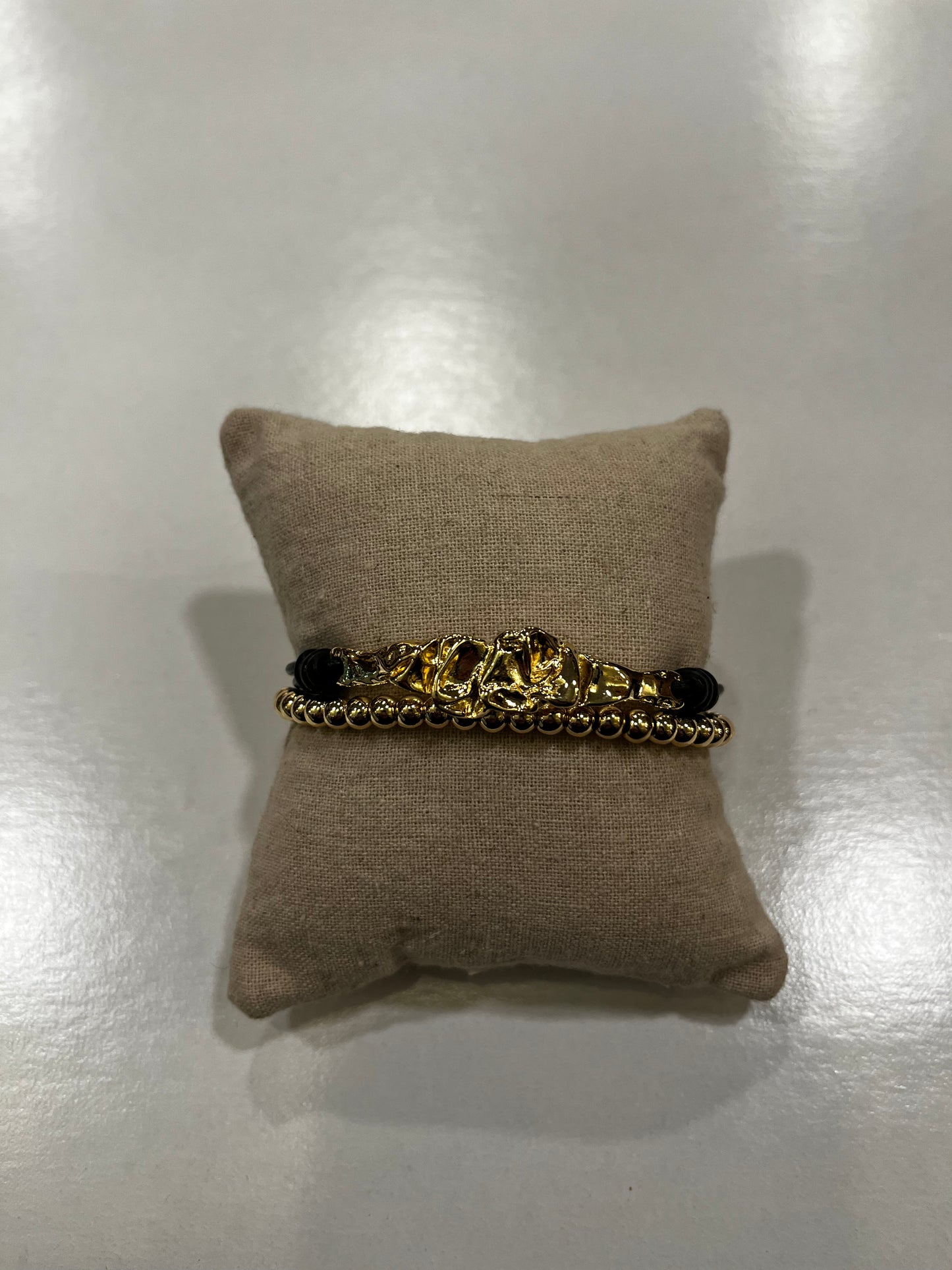 Merx Gold Bead Magnetic Bracelet