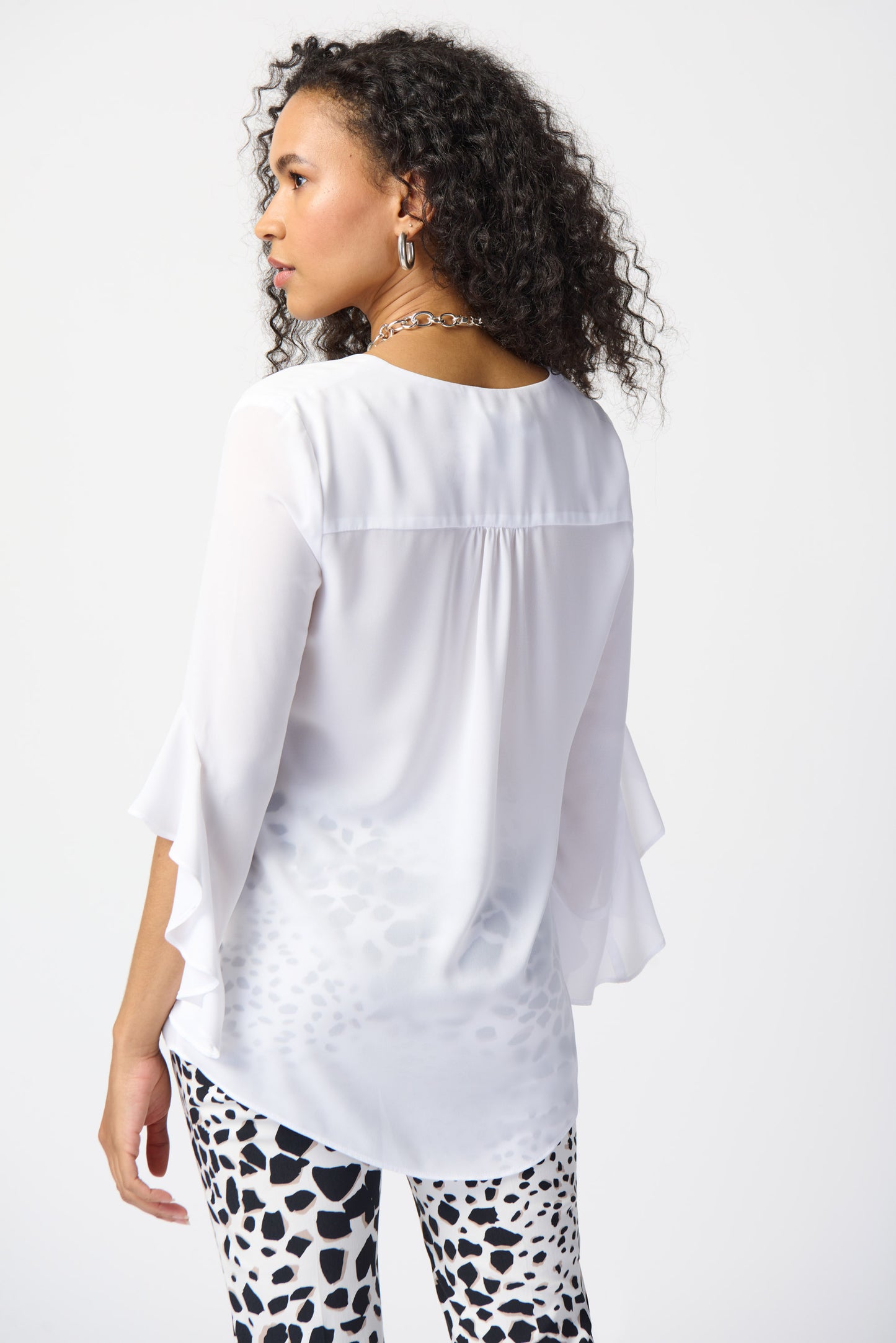 Georgette Top With Ruffled Sleeves
241283