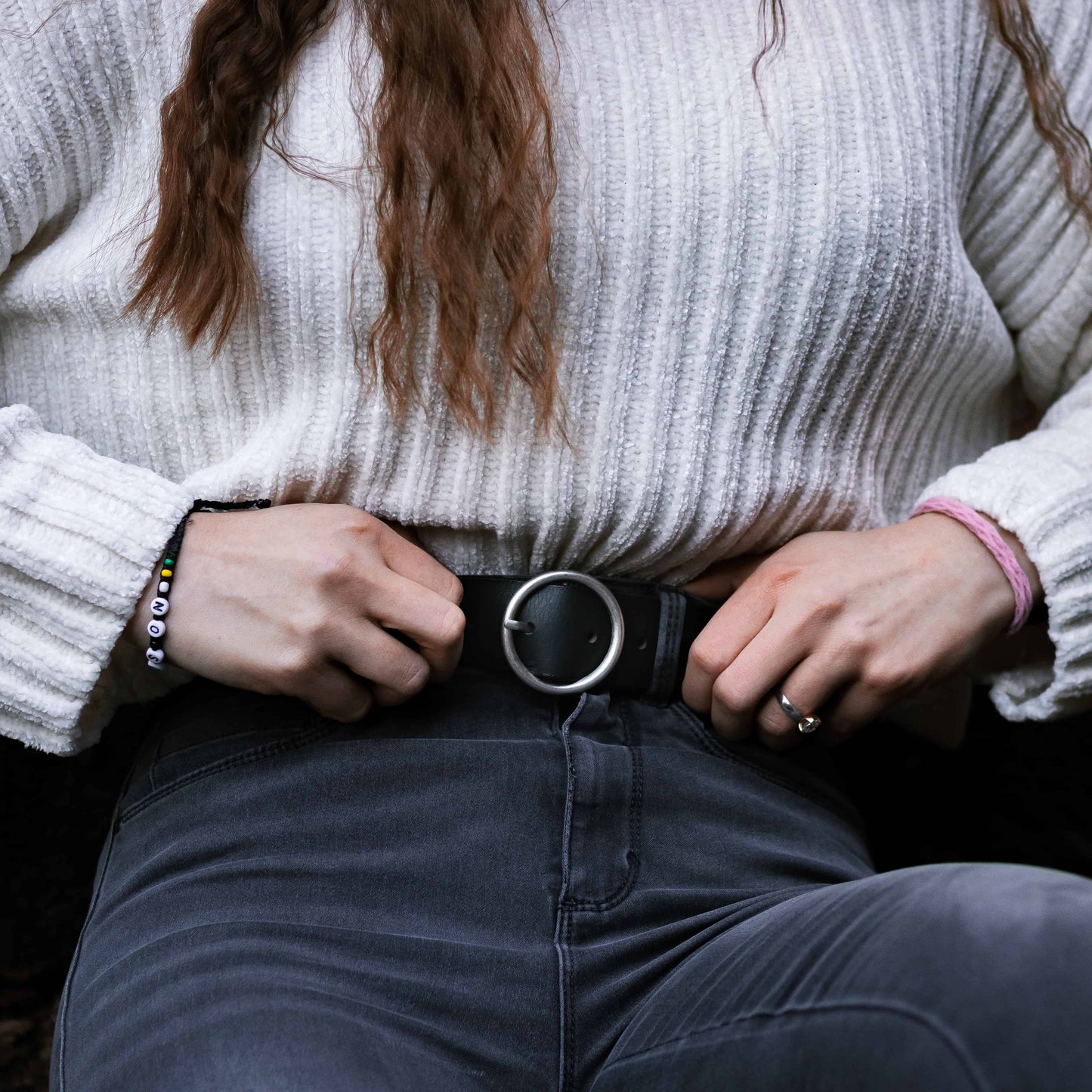 NAB Leather Sempre Black Vachetta Leather Belt