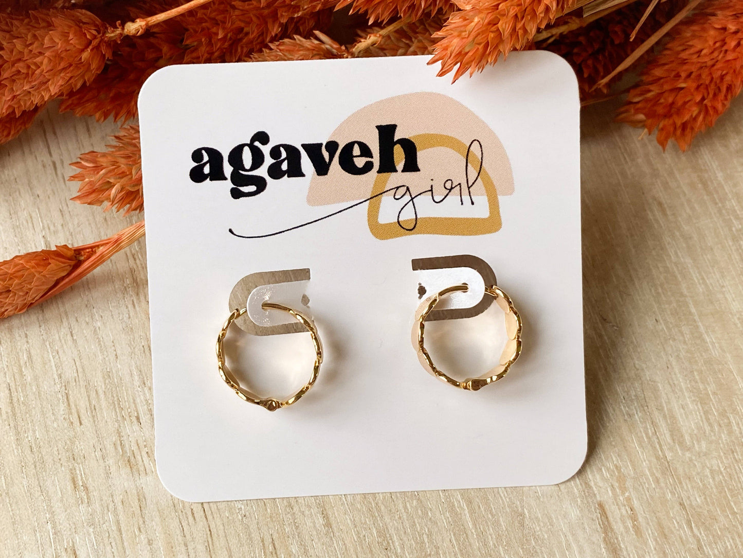 Agaveh Girl Margo Hoops Gold