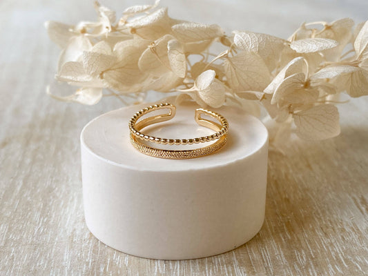 Agaveh Girl Minimalist Ring Gold