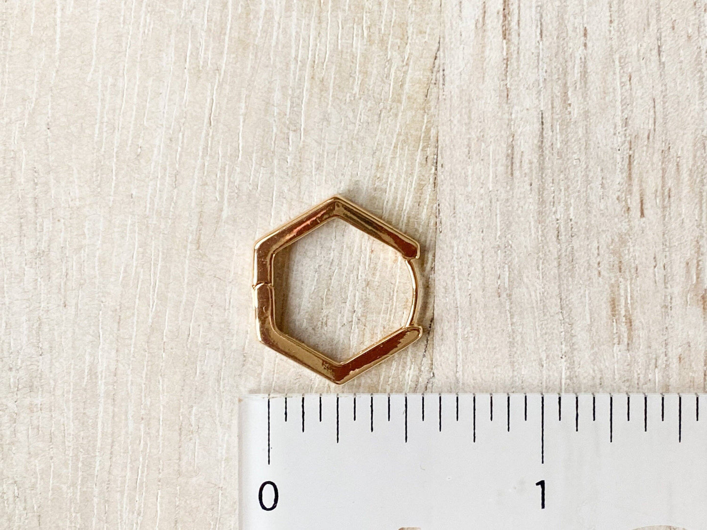 Agaveh Girl Hexi Huggie Earrings