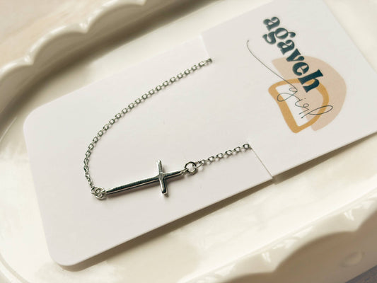Agaveh Girl The Faith Necklace Silver